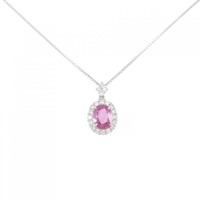 【リメイク】PT サファイヤ ネックレス タイ産 1.425CT