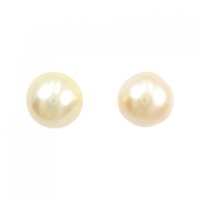 K18YG 白蝶パール ピアス 12.3mm
