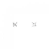 PT ソリティア ダイヤモンド ピアス 0.10CT