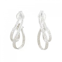 750WG ダイヤモンド ピアス/イヤリング 1.00CT