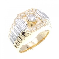 K18YG/PT ダイヤモンド リング 0.36CT