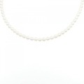 シルバークラスプ アコヤパール ネックレス 3.5-4mm