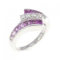 K18WG サファイヤ リング 1.50CT 拡散処理未検査