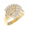 K18YG ダイヤモンド リング 1.67CT