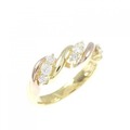 K18YG/K18PG ダイヤモンド ピンキー リング 0.21CT