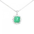 PT エメラルド ネックレス 6.93CT