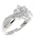 PT フラワー ダイヤモンド リング 0.53CT