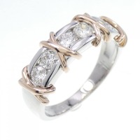 PT/K18PG ダイヤモンド リング 0.54CT