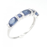 K14WG サファイヤ リング 1.0CT