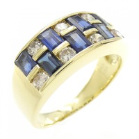 K18YG サファイヤ リング 1.80CT