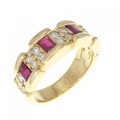 K18YG ルビー リング 0.81CT