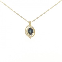 K18YG/750YG サファイヤ ネックレス