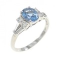 PT アクアマリン リング 0.60CT