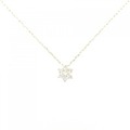 【リメイク】K18YG ダイヤモンド ネックレス 0.15CT