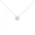 【リメイク】K18YG フラワー ダイヤモンド ネックレス 0.52CT