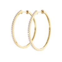 K18YG ダイヤモンド ピアス 0.48CT