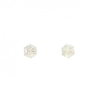 PT ソリティア ダイヤモンド ピアス 1.14CT