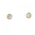 【リメイク】K18YG ダイヤモンド ピアス 0.16CT