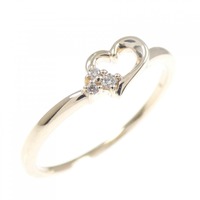 K10YG ハート ダイヤモンド リング
