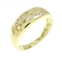 K18YG サファイヤ リング 0.02CT 拡散処理未検査