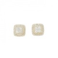 K18YG ダイヤモンド ピアス 1.00CT