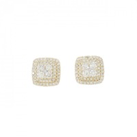 K18YG ダイヤモンド ピアス 1.00CT