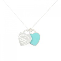 ティファニー ブルー ダブル ハートタグ ペンダント ネックレス