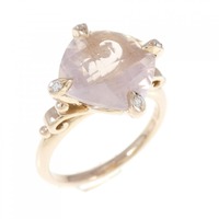 K18PG ローズクオーツ リング