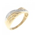 K18YG/PT ダイヤモンド リング 0.02CT