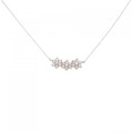【新品】K18YG フラワー ダイヤモンド ネックレス 1.00CT