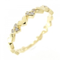 アーカー アンハートパヴェ リング 0.03CT