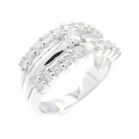 K14WG ダイヤモンド リング 0.66CT