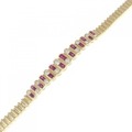 750YG ルビー ブレスレット 1.82CT