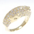 750YG フラワー ダイヤモンド リング 1.00CT