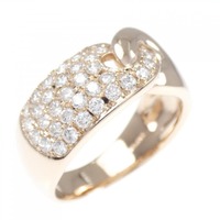 K18PG パヴェ ダイヤモンド リング 0.55CT