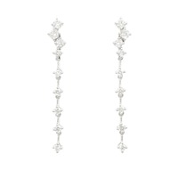 K18WG ダイヤモンド ピアス 0.40CT