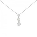 PT スリーストーン ダイヤモンド ネックレス 0.50CT
