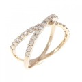 K18PG ダイヤモンド リング 0.50CT