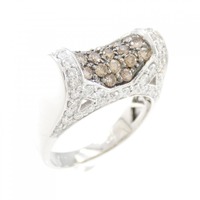 K18WG ダイヤモンド リング 1.10CT