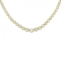 K18YG ダイヤモンド ネックレス 5.19CT