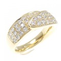 K18YG パヴェ ダイヤモンド リング 0.78CT