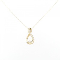 【リメイク】K18YG ダイヤモンド ネックレス 0.10CT