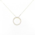 【リメイク】K18YG ダイヤモンド ネックレス 0.30CT
