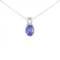 K18WG タンザナイト ネックレス 1.00CT