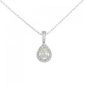 K18WG ダイヤモンド ネックレス 0.318CT