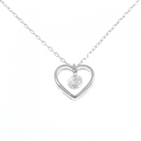 K18WG ハート ダイヤモンド ネックレス 0.30CT