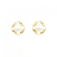 K18YG アコヤパール ピアス 5.1mm