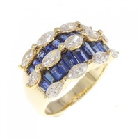 K18YG サファイヤ リング 2.63CT