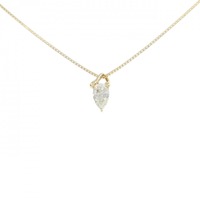 K18YG ダイヤモンド ネックレス 0.37CT