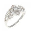 PT フラワー ダイヤモンド リング 1.00CT